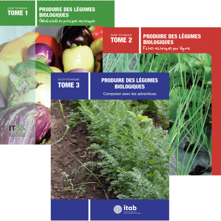 la collection complète des guides techniques Produire des légumes en Agriculture Biologique